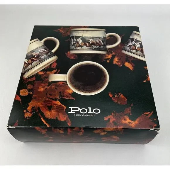 Polo Ralph Lauren Set Of 4 Country 12oz Mugs - Picture 12 of 16